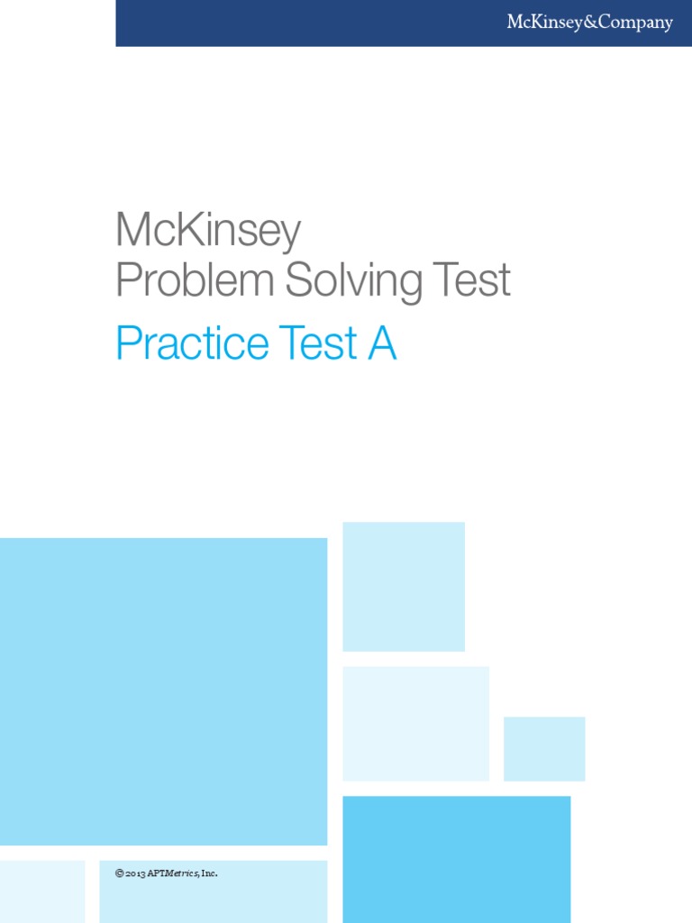 McKinsey 2013 Problem Solving-Practice Test A | PDF | Economic Growth ...