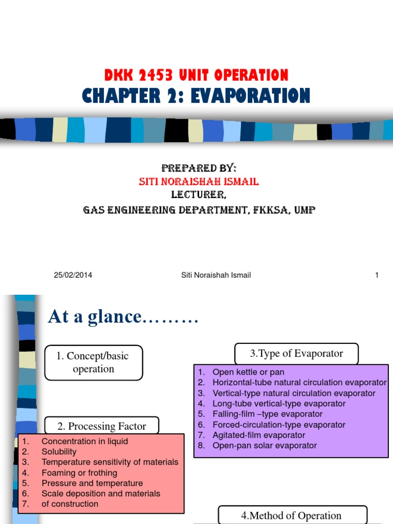 Types and Principles of Evaporators | PDF | Evaporation | Heat Transfer