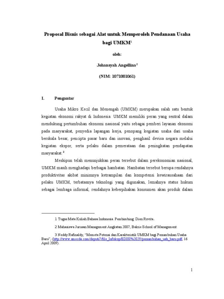Contoh Pengesahan Proposal