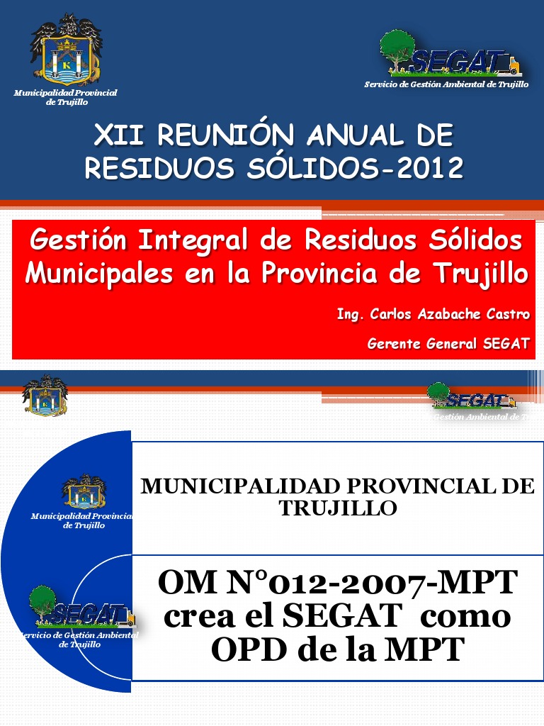 Gestión de Residuos Sólidos en Trujillo | PDF | Universo físico | Residuos