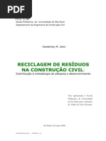 Reciclagem de Resíduos Na Construção Civil