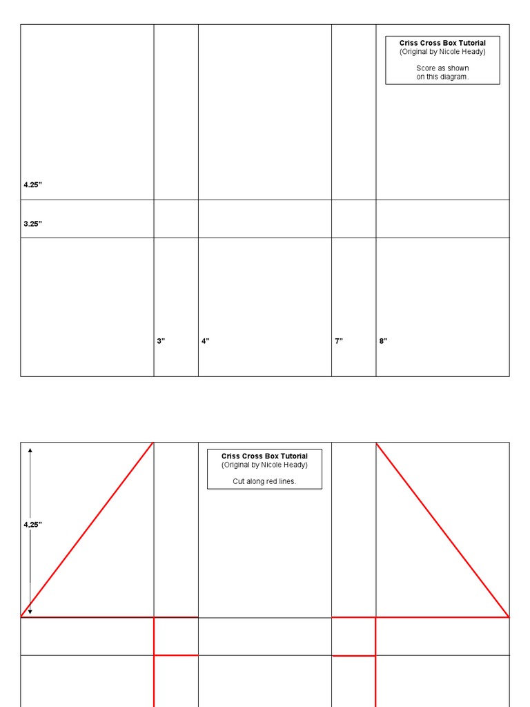 Criss Cross Box Tutorial (Original by Nicole Heady) Score As Shown On ...