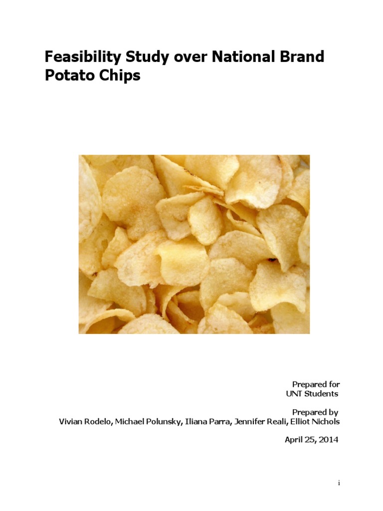 Feasibility Report Edited PDF Potato Chip Feasibility Study