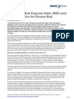 Researcher's Risk Exposure Index (REI) Used by The UN Office For Disaster Risk Reduction