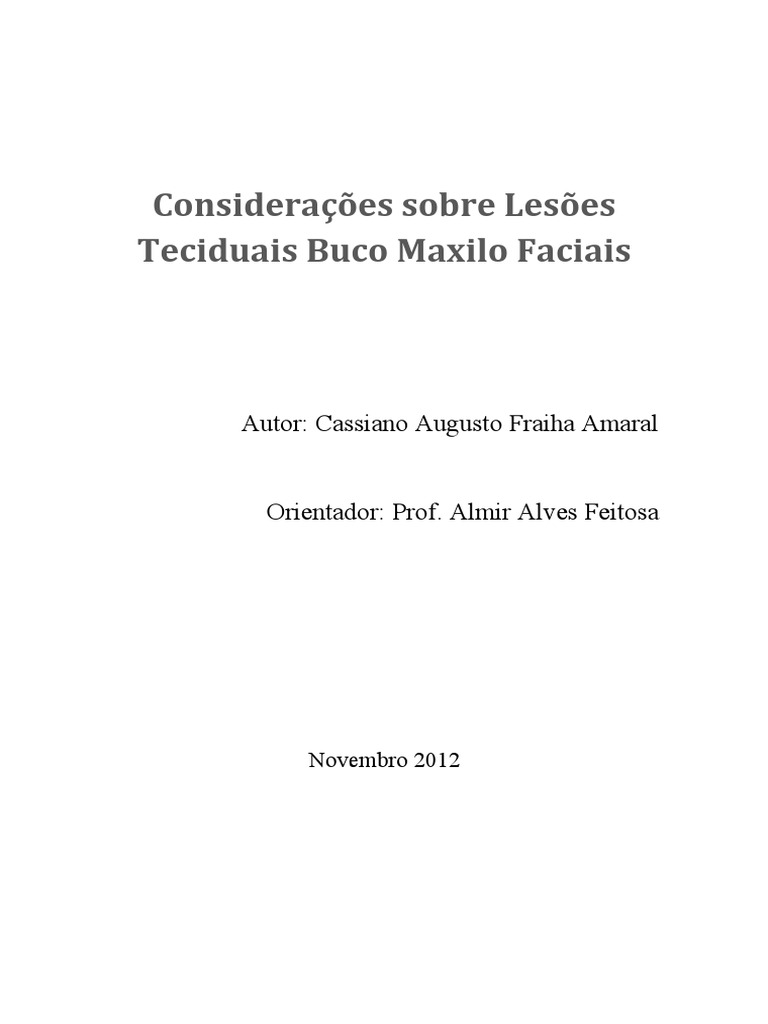 Lesões Fundamentais Pdf Pdf Boca Especialidades Médicas