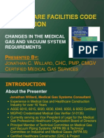 J C. W, CHC, PMP, CMGV C M G S: Changes in The Medical Gas and Vacuum System Requirements