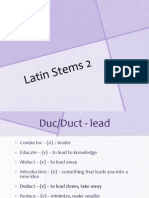 latin stems 2