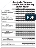 Onalaska/Holmen Tornado Youth Hockey Order Form: Skaters Name Phone# Level A