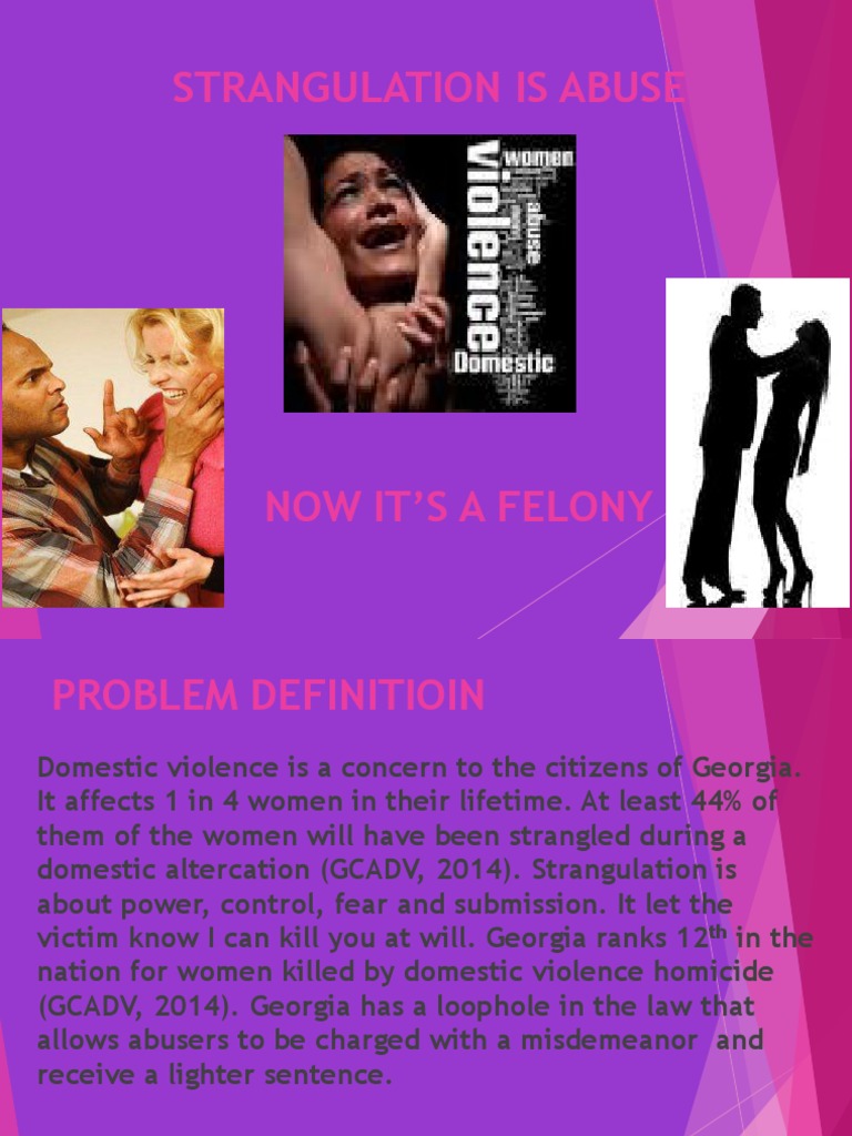 Georgia Strangulation Law Update | PDF | Victimology | Domestic Violence