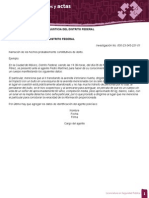 Licenciatura en Seguridad Pública Redacción de informes y actas Unidad 3 Elaboración de Informes ejemplo narración hechos probablemente constitutivos delito