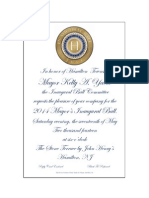 Mayors Ball 2014 - Invitation