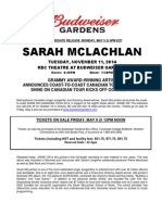Sarah Mclachlan Shine On Canadian Tour