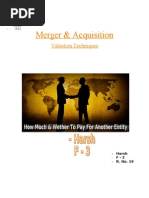 Download ma Valuation Techniques  by harshlee SN22222475 doc pdf