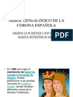 Arbol Genealogico de La Corona Espac3b1ola