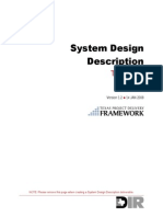 SDLC SystemDesigndescription Template