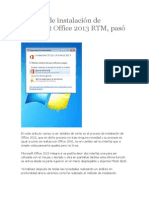 Proceso de Instalación de Microsoft Office 2013