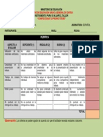 Instrumento para Evaluar El Taller