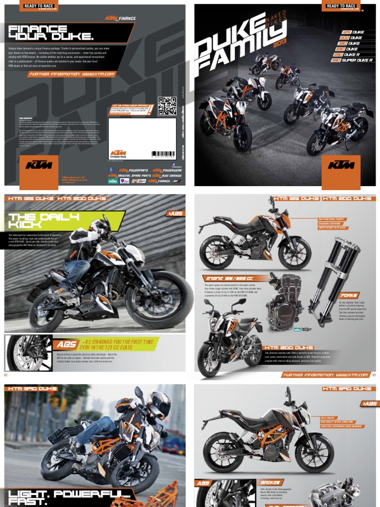 KTM DUKE 125 and 200 (2013) - WORKSHOP, SERVICE, REPAIR MANUAL | eBay. KTM  Duke brochure | Fuel Injection | Clutch