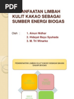 Download Pemanfaatan Limbah Kulit Kakao Sebagai Sumber Energi Biogas by ainun_2412 SN222244167 doc pdf