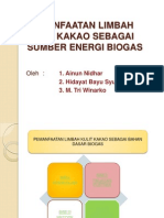 Pemanfaatan Limbah Kulit Kakao Sebagai Sumber Energi Biogas