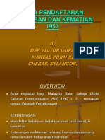 Akta Pendaftaran Kelahiran & Kematian