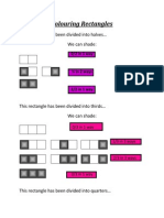 Colouring Rectangles: This Rectangle Has Been Divided Into Halves We Can Shade