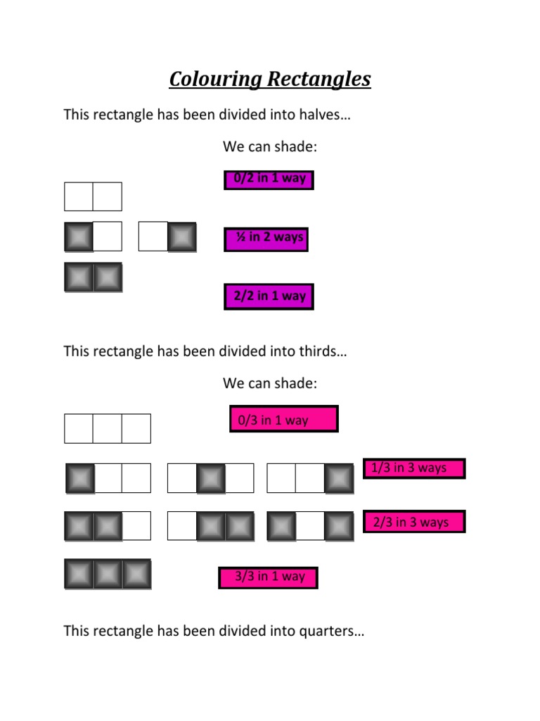 Rectangle Shading Patterns Explained | PDF | Teaching Methods ...