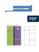 Sketsa Lemari Dua Pintu Minimalis