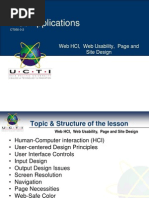  Web HCI, Web Usability, Page and Site Design