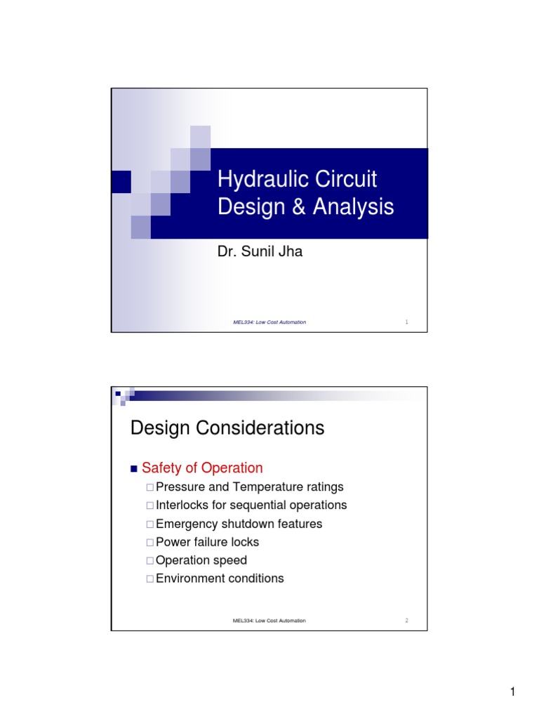 Hydraulic Circuit Design | Download Free PDF | Pump | Transmission ...