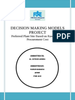 Decision Making models  project