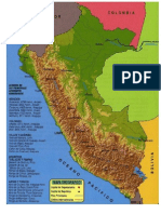 Mapa Orográfico Perú