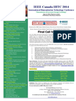 IEEE IHTC'2014 Call for Papers