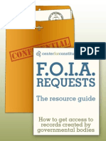 How To FOIA: A CCR FOIA Request Resource Guide