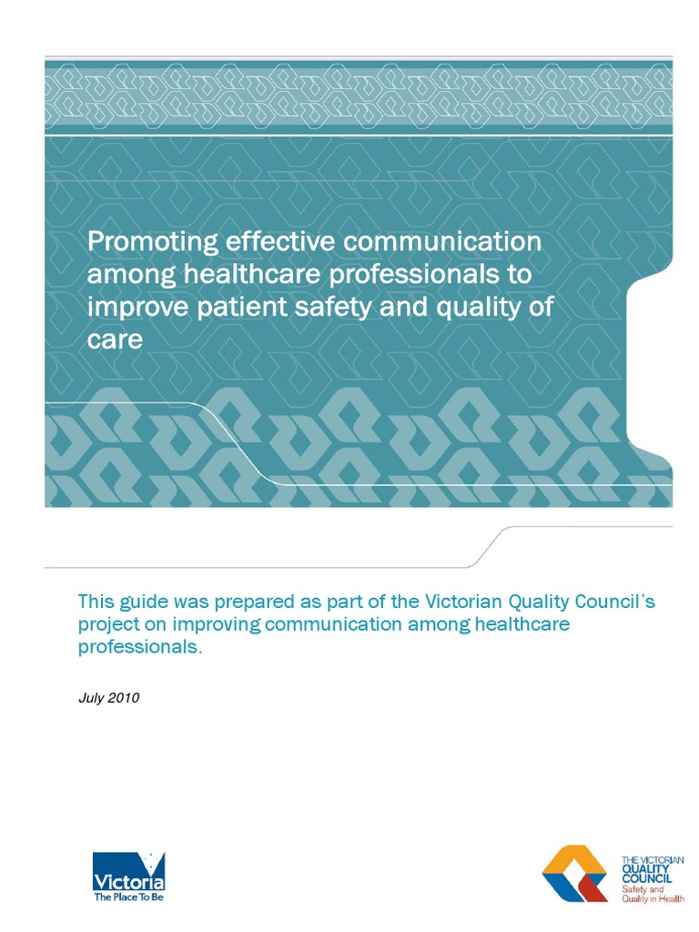 Enhancing Healthcare Communication | PDF | Patient Safety | Health ...