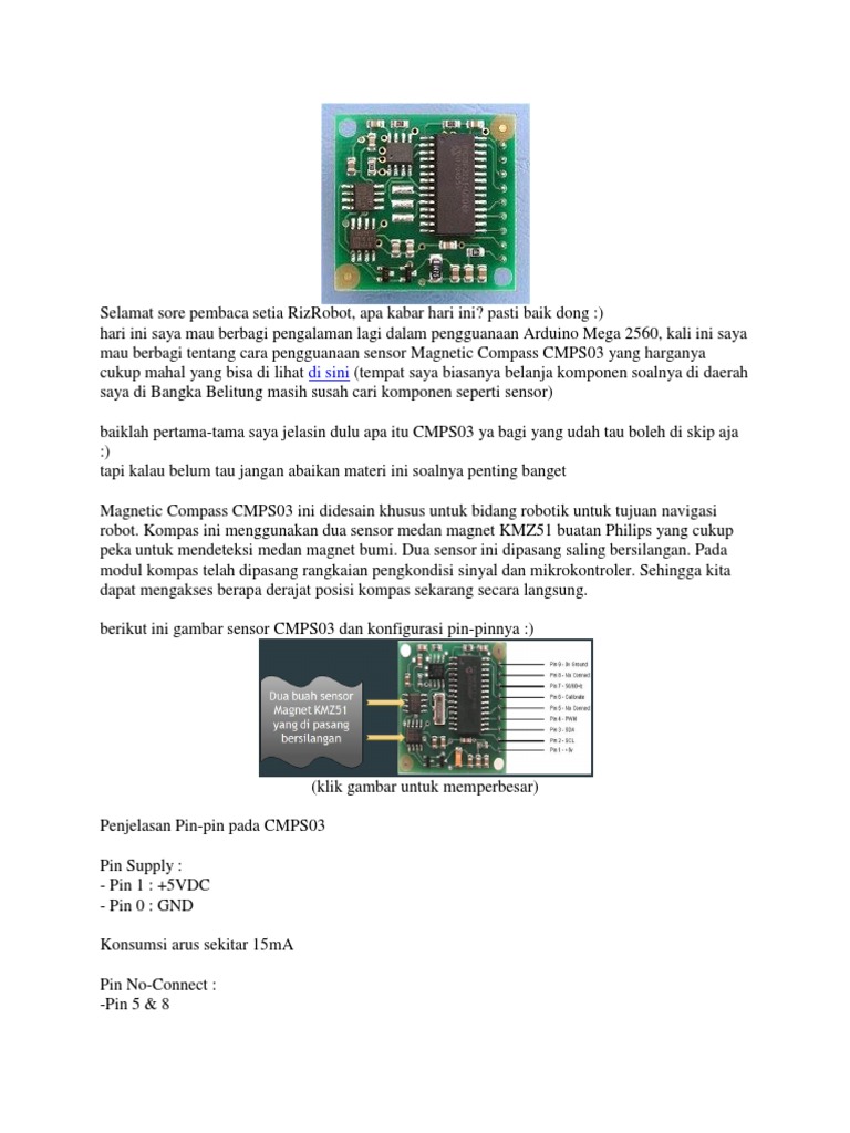Panduan I2C CMPS03 dengan Arduino Mega | PDF | Komputer | Teknologi ...