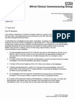 NHS CCG Final Report Enclosure Letter