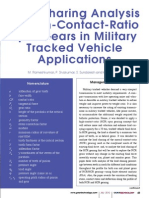 Load Sharing Analysis of High-Contact-Ratio Spur Gears in Military Tracked Vehicle Applications