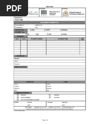 3- Document Submittal