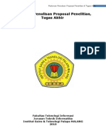 Pedoman Penulisan Proposal Penelitian & TA ISTP A4