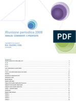 Relazione a Riunione Periodica 2009