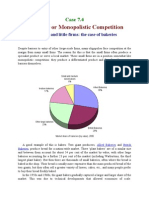 Oligopoly or Monopolistic Competition: Case 7.4