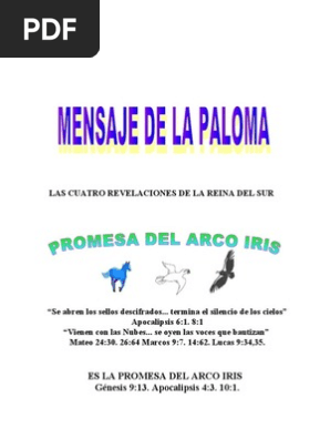 Mensaje De La Paloma Promesa Del Arco Iris Pdf Mitos De La Creacion Homo Sapiens