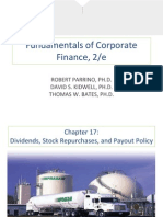 Fundamentals of Corporate Finance Dividend and Stock Repurchase Chapter