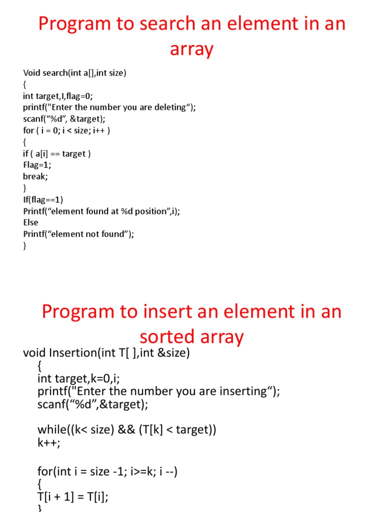 Programs of Arrays | PDF | Array Data Structure | Linear Algebra
