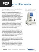 Viscometer vs Rheometer