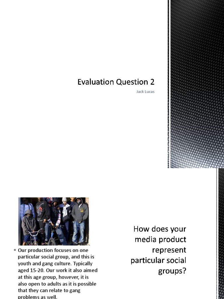 Evaluation Question 2 | PDF | Social Science | Wellness