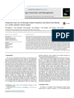 Properties and Use of Moringa Oleifera Biodiesel and Diesel Fuel Blends