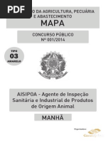 Aisipoa – Agente de Inspeção Sanitária e Industrial de Produtos de Origem Animal - Tipo 3 (1)