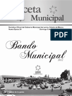 Bando Municipal de Lerma 2012